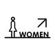 Toilet Sign,Male And Female Restroom Bathroom Wardrobe WC Toilet Room Sign,Acrylic Toilet Sign For Hotel Shopping Center Restaurant House 9.3inch (Size : Man) (Toilet A) (Man) (Size : Women)