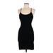 Ralph Lauren Collection Casual Dress - Mini Scoop Neck Sleeveless: Black Solid Dresses - Women's Size Medium