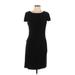 Nine & Co. Casual Dress - Sheath: Black Solid Dresses - Women's Size 12