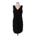 Eddie Bauer Cocktail Dress - Sheath: Black Solid Dresses - Women's Size Small