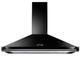 Rangemaster CLAHDC110BC 110cm Classic Chimney Hood With Chrome Rail - BLACK