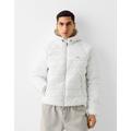 Bershka Lightweight Puffer Jacket Men M White