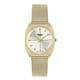 Henry London Vintage Square Round Ladies White Silver Dial 3 ATM Water Resistant Watch with Gold Colour Mesh Bracelet