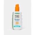 Garnier Ambre Solaire SPF 50 Invisible Sun Protection Spray 200ml-No colour