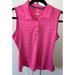 Adidas Tops | Adidas Women's Activewear Golf Sleeveless Polo Top In Hot Pink Size Small Euc | Color: Pink | Size: S
