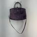 Coach Bags | Coach Purple Leather Satchel/Top Handle Bag - Women's Purse Handbag | Color: Purple | Size: Os