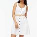 J. Crew Dresses | J Crew Linen Blend Button Front Mini Dress White | Color: White | Size: 6