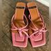 Anthropologie Shoes | Anthropologie Angel Alarcon Strappy Sandals | Color: Pink | Size: 39