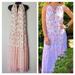 Anthropologie Dresses | Anthropolgie Drew Naomi Natural Vintage Floral Chiffon Maxi Dress Size S | Color: Pink/White | Size: S