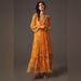 Anthropologie Dresses | Anthropologie The Marais Chiffon Maxi Dress. Worn Once. Size Xs. No Flaws | Color: Orange | Size: Xs