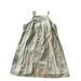 American Eagle Outfitters Dresses | American Eagle Women's Xl Linen Blend Two Toned Midi Spaghetti Strap Dress | Color: Cream/Green | Size: Xl