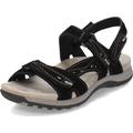 Earth Origins Women's Sophie Sandals, Black Suede, 4.5 UK