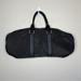 Lululemon Athletica Bags | Lululemon Duffel Bag Black Double Handle Yoga Gym Tote Gray Stripe Detail | Color: Black/Gray | Size: Os