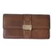 Gucci Bags | Authentic Gucci Brown Leather Guccissima Trim Flap Continental Wallet | Color: Brown/Silver | Size: Os