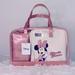 Disney Makeup | Disney’s Minnie Mouse Ltd Edition 3-Bag Travel Cosmetic Case Set & Organizer | Color: Cream/Pink | Size: Os