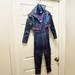 Disney Costumes | Disney Kids Descendants 3 Costume 2 Pc Jumpsuit W/ Faux Leather Jacket Sz S | Color: Purple | Size: Small