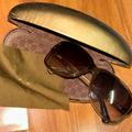 Gucci Accessories | Authentic Gucci Sunglasses With Case | Color: Brown/Silver | Size: Os