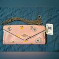 Coach Bags | Coach Slim Envelope Wallet With Chain - Dandelion Floral Print | Color: Pink | Size: Os