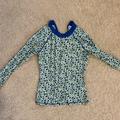 J. Crew Swim | J. Crew Liberty Of London Floral Long Sleeve Swim Surf Rash Guard Medium | Color: Blue/Green | Size: M