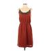 New York & Company Casual Dress - Slip dress: Brown Dresses - Women's Size 2