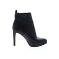 Nine West Ankle Boots: Black Print Shoes - Women's Size 7 1/2 - Round Toe