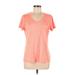 Under Armour Active T-Shirt: Orange Activewear - Women's Size Medium