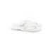 Old Navy Flip Flops: Slide Platform Casual White Print Shoes - Women's Size 7 - Almond Toe