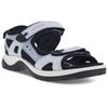 Trekkingsandale ECCO "OFFROAD", Damen, Gr. 40, blau (hellblau), Nubukleder, Textil, sportlich, Schuhe, Outdoorschuh, Sommerschuh, Freizeitsandale, in sportlicher Optik