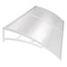 Yescom 80"x40" Outdoor Awning Patio Window Door Canopy Cover UV Protection Hollow Sheet