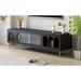 TV Stand for up to 70.9" TV, Entertainment Center TV Media Console Table w/3 Shelves & 2 Cabinets, TV Console Cabinet Furniture