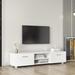 TV Stand, Television Stands with 2 Drawers, Open Shelves Console Table, Modern Entertainment Center TV Console