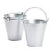 3-Pack Galvanized Metal Ice Buckets