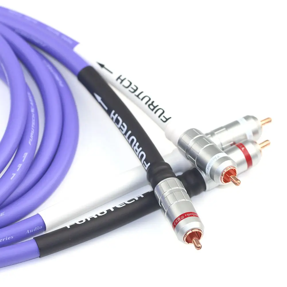 Japan original FURUTECH Flaggschiff FA-αS22 OCC audio signal kabel 2RCA CD power verstärker kabel AV kupfer RCA audio video kabel Image