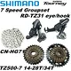 Shimano TZ31 7 Speed Groupset RD-TZ31 Bike Rear Derailleur Eye/ Hook TZ500-7 Cassette 14-28T 14-34T