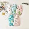 Cute Winter water injection hot water bottle PVC hand warmer bag for girls to warm their belly