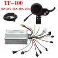 TF-100 Electric Scooter 36V 48V Brushless Intelligent Motor Controller + 5/6 Pins Instrument Display