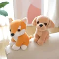 20cm Hot Sale Super Soft Stuffed Toy Animal Fluffy Realistic Dog for Baby