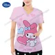 Disney Yk2 abbigliamento con scollo a v tasca femminile abbigliamento donna t-shirt donna 2023 donna