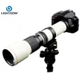 Lightdow Manual Prime Telephoto Lens 500mm F8.0 With T2 Adapter Ring for Camera Canon Nikon Sony