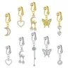 Faux Belly Ring Butterfly Fake Belly Piercing Clip on ombelicale ombelico ombelico cartilagine Clip