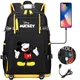 Disney Mickey Minnie School Backpack Knapsack Rucksack Travel Bags Large Waterproof Multifunction