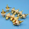 10pcs RCA Female Phono Connector Chassis Panel Mount Connector Gold Plated RCA Female Plug Jack