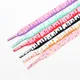 1Pair Fashion Af1 Shoelaces for Sneakers Rainbow ice Cream Flat Shoelace Elastic Laces Shoes Strings