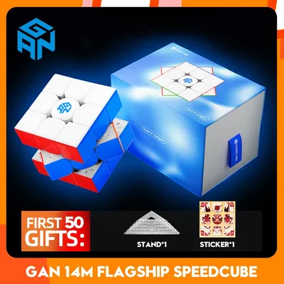 Cube Magique Magnétique UV Gan14 Maglev Puzzle Professionnel Jouets Fidget Vitesse 3x3x3