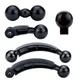 Double Ball Joint Mount Adapter 17mm Ball for Head Bracket for Car Phone Holder