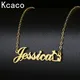 Personalized Love Heart Custom Initial Name Necklace Gold Plated Stainless Steel Letter Choker Gift