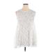 West Loop Casual Dress - Mini High Neck Sleeveless: White Dresses - New - Women's Size X-Large