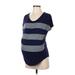 Gap - Maternity Short Sleeve T-Shirt: Blue Tops - Women's Size X-Small Maternity