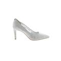 MICHAEL Michael Kors Heels: Slip On Stiletto Cocktail Silver Shoes - Women's Size 9 - Pointed Toe