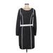 Calvin Klein Casual Dress - Sweater Dress: Black Dresses - Women's Size Medium